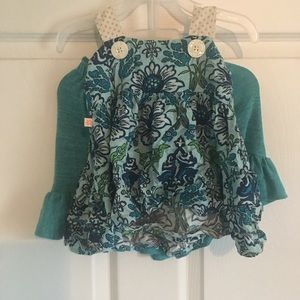 Persnickety size 18-24m tank top and ruffle shorts